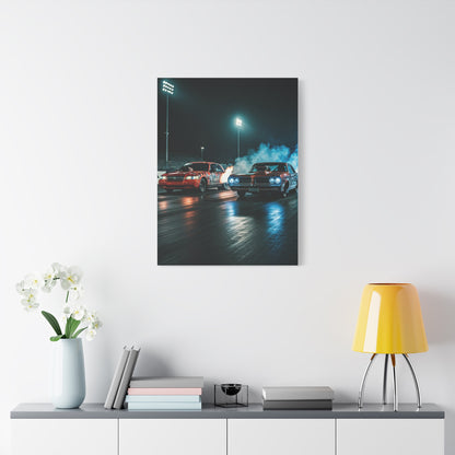 Mercury Marauder vs Pontiac Catalina Super Duty Night Launch Wall Art & Canvas Prints