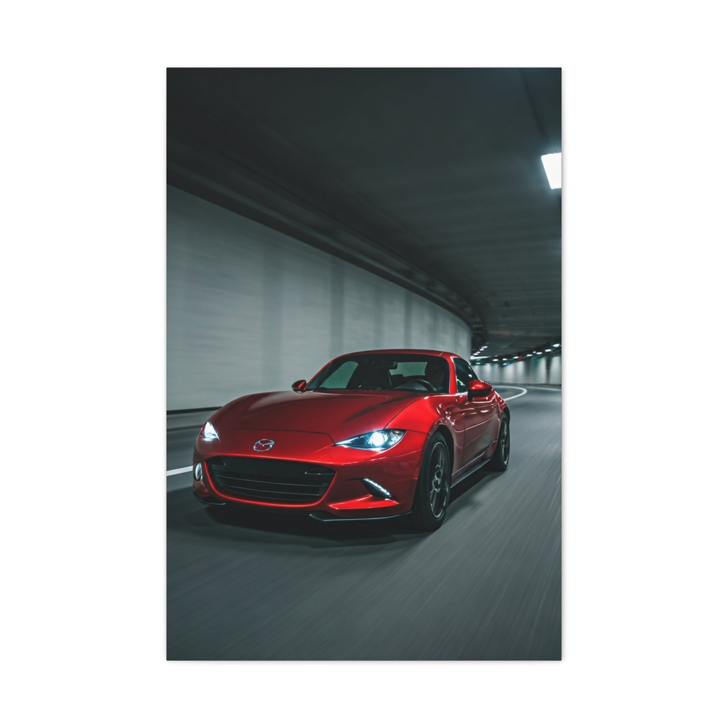 Mazda MX-5 Miata RF Night City Tunnel Wall Art & Canvas Prints