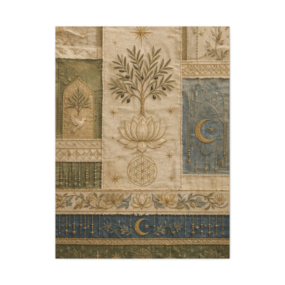 Sacred Textile Harmony Wall Art & Canvas Print