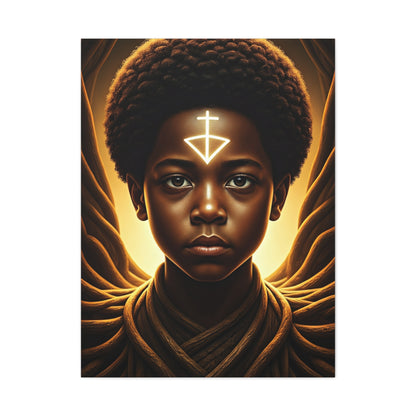 Sacred Youth Symbol Portrait Wall Art & Canvas Prints