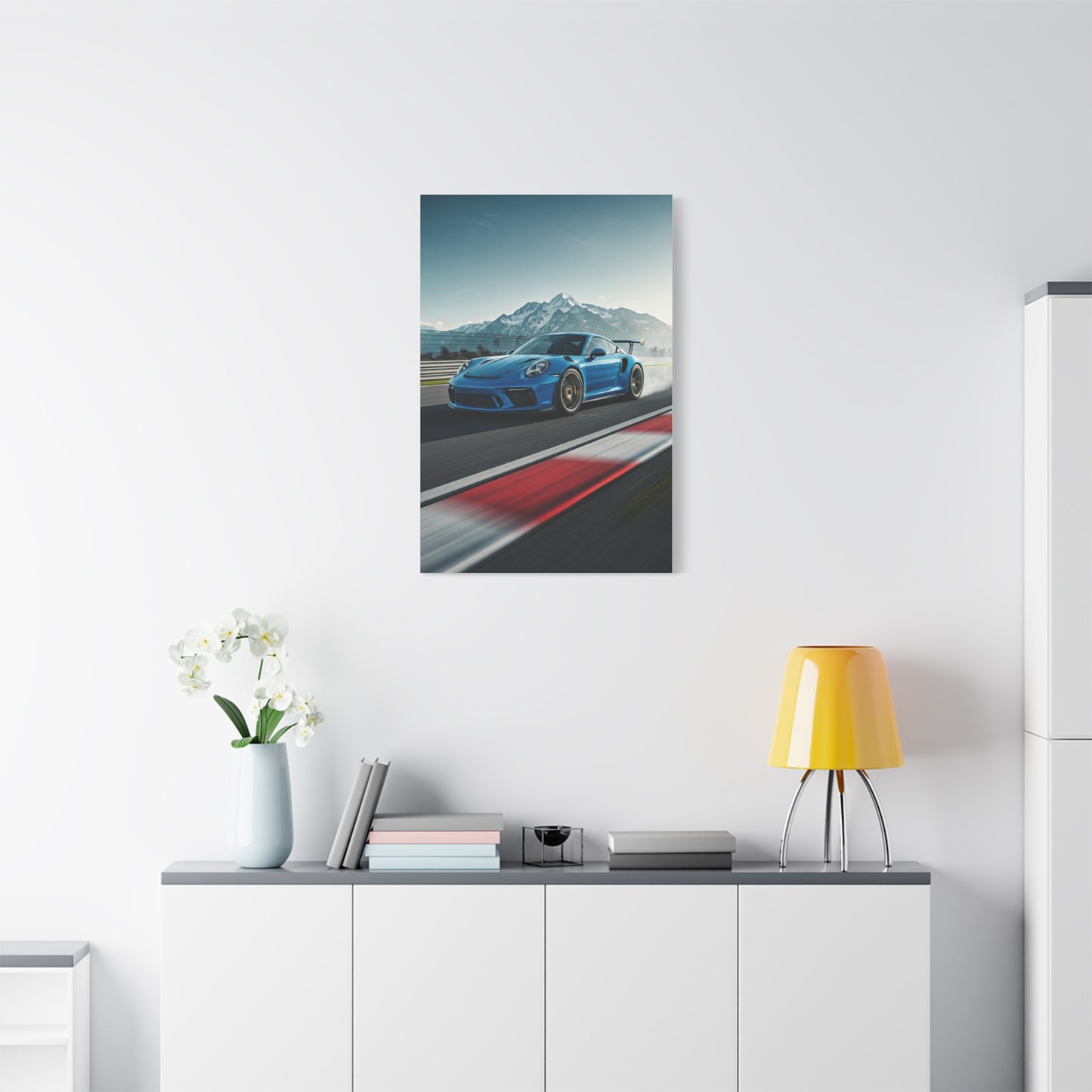 2019 Porsche 911 Alpine Circuit Attack Wall Art & Canvas Prints