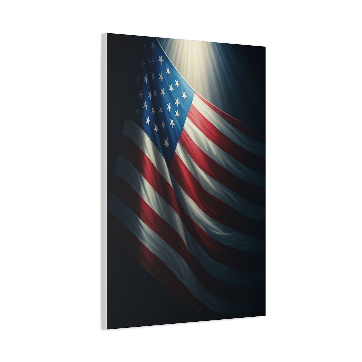 Spotlight American Flag Honor Wall Art & Canvas Prints