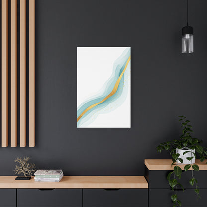 Gold Vein Flow Abstract Wall Art & Canvas Prints