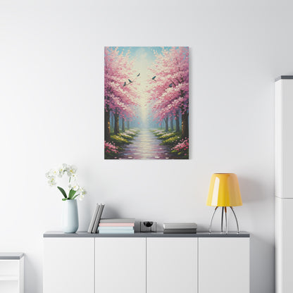Contemporary Sakura Garden Painting Wall Art & Canvas Prints