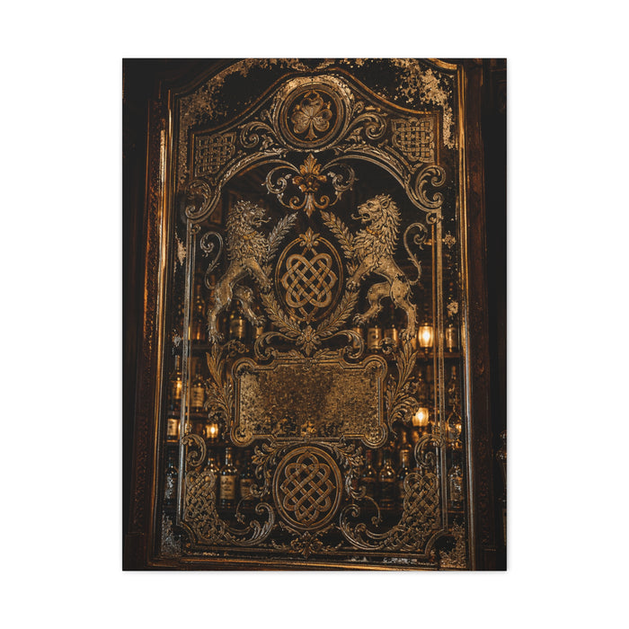 Victorian Ornate Bar Mirror Wall Art & Canvas Print
