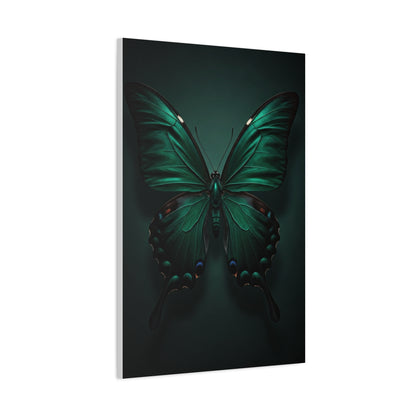 Symmetrical Emerald Butterfly Portrait Wall Art & Canvas Prints