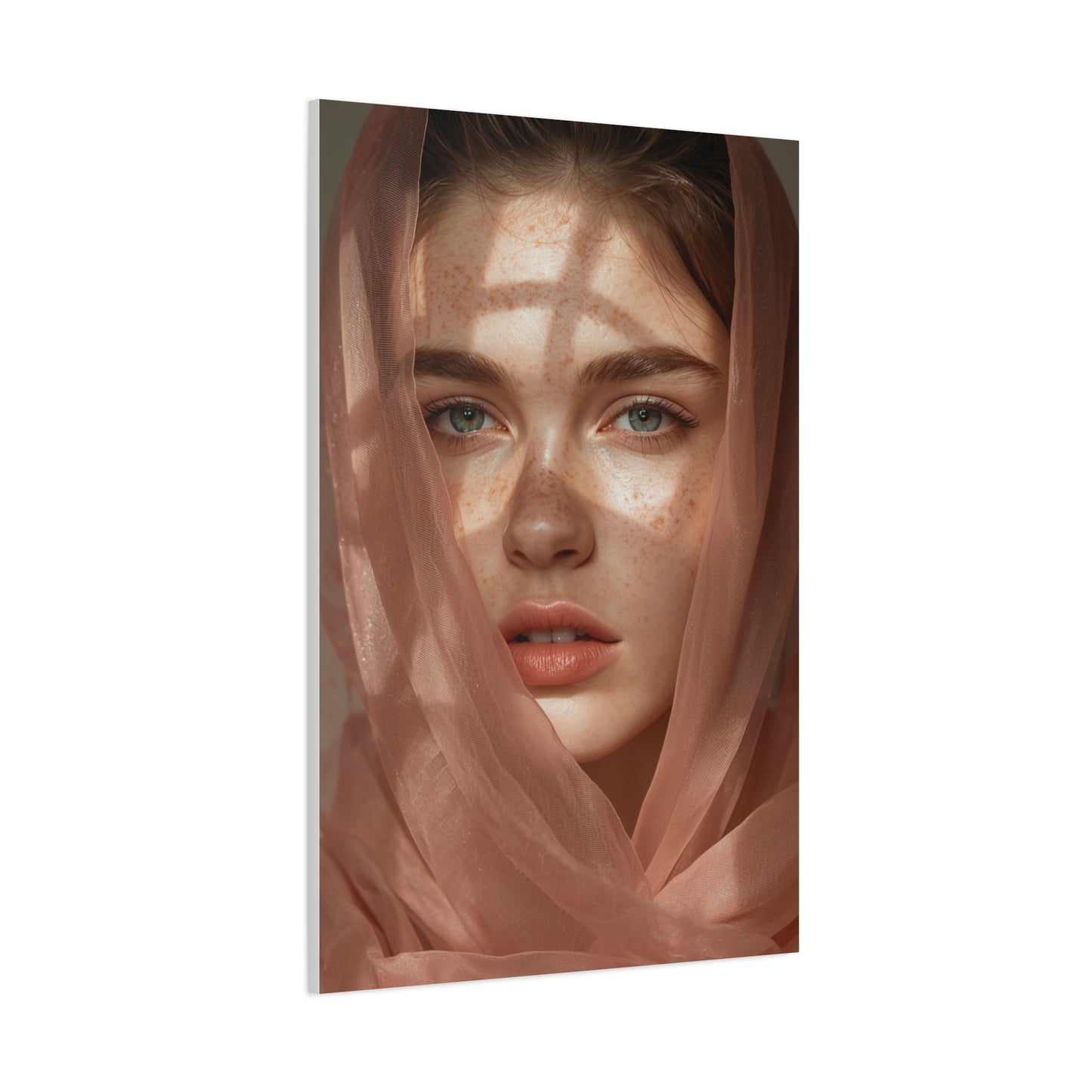 Freckled Muse Rose-Gold Veil Portrait Wall Art & Canvas Print