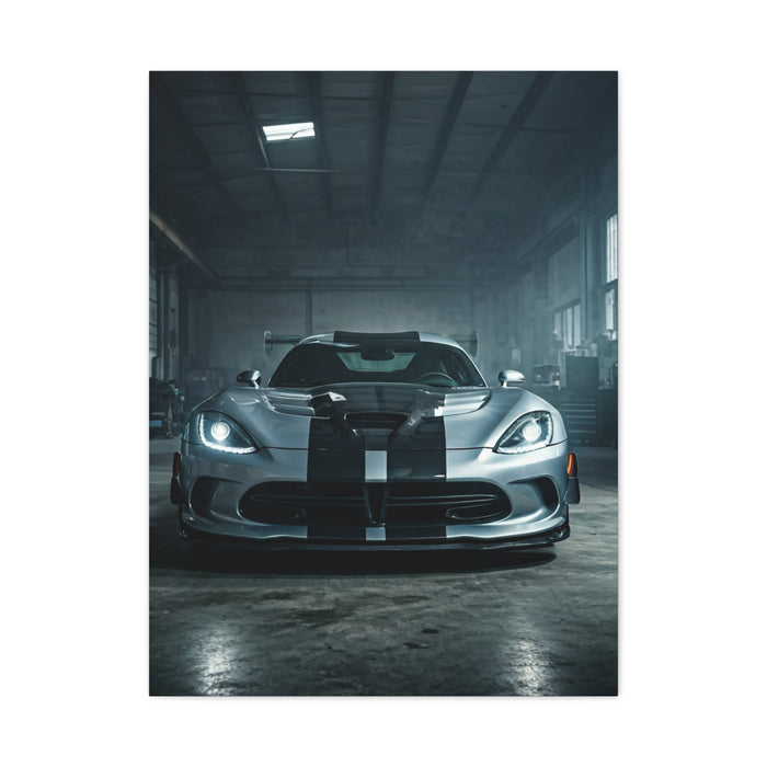 Dodge Viper Performance Build Garage Scene Wall Art & Canvas Prints