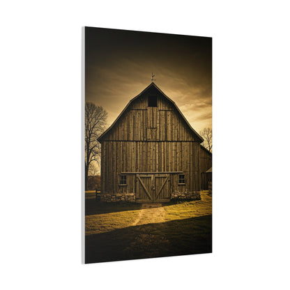 Classic Wooden Barn with Country Path Wall Art & Canvas Prints