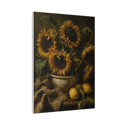 Baroque Sunflower Arrangement Wall Art & Canvas Print