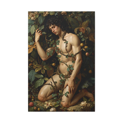 Classical Garden Male Figure Wall Art & Canvas Print