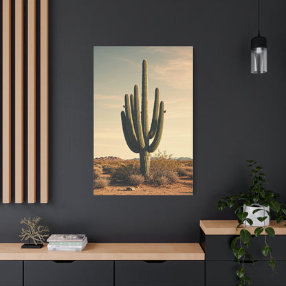 Golden Desert Saguaro Landscape Wall Art & Canvas Prints