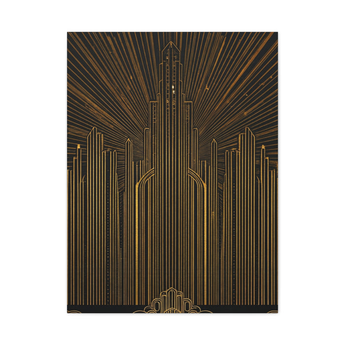 Radiant Art Deco Skyline Wall Art & Canvas Prints