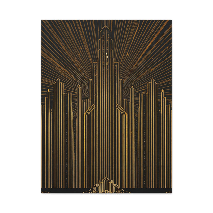 Radiant Art Deco Skyline Wall Art & Canvas Prints