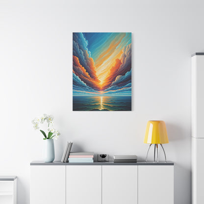 Radiant Horizon Reflection Wall Art & Canvas Print