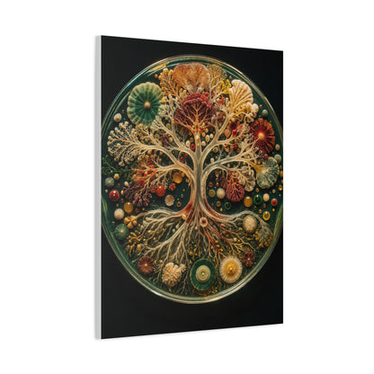 Agar Art Tree of Life Petri Study Wall Art & Canvas Print