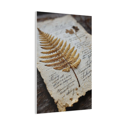 Antique Botanical Fern Study Wall Art & Canvas Print