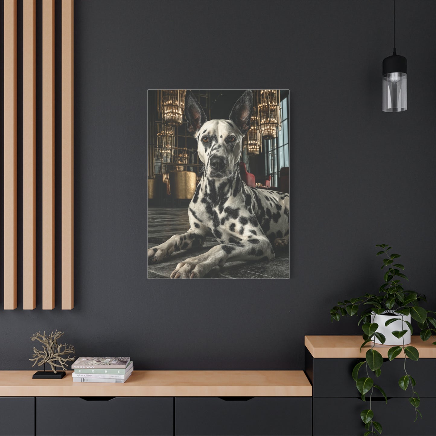 Dalmatian Luxury Lounge Portrait Wall Art & Canvas Print