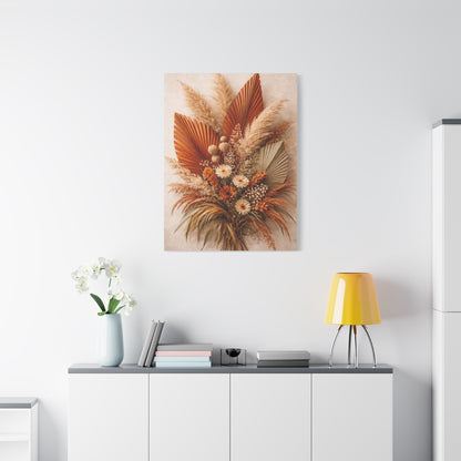 Boho Dried Botanical Arrangement Wall Art & Canvas Print