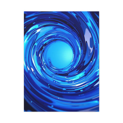 Luminous Blue Vortex Wall Art & Canvas Prints
