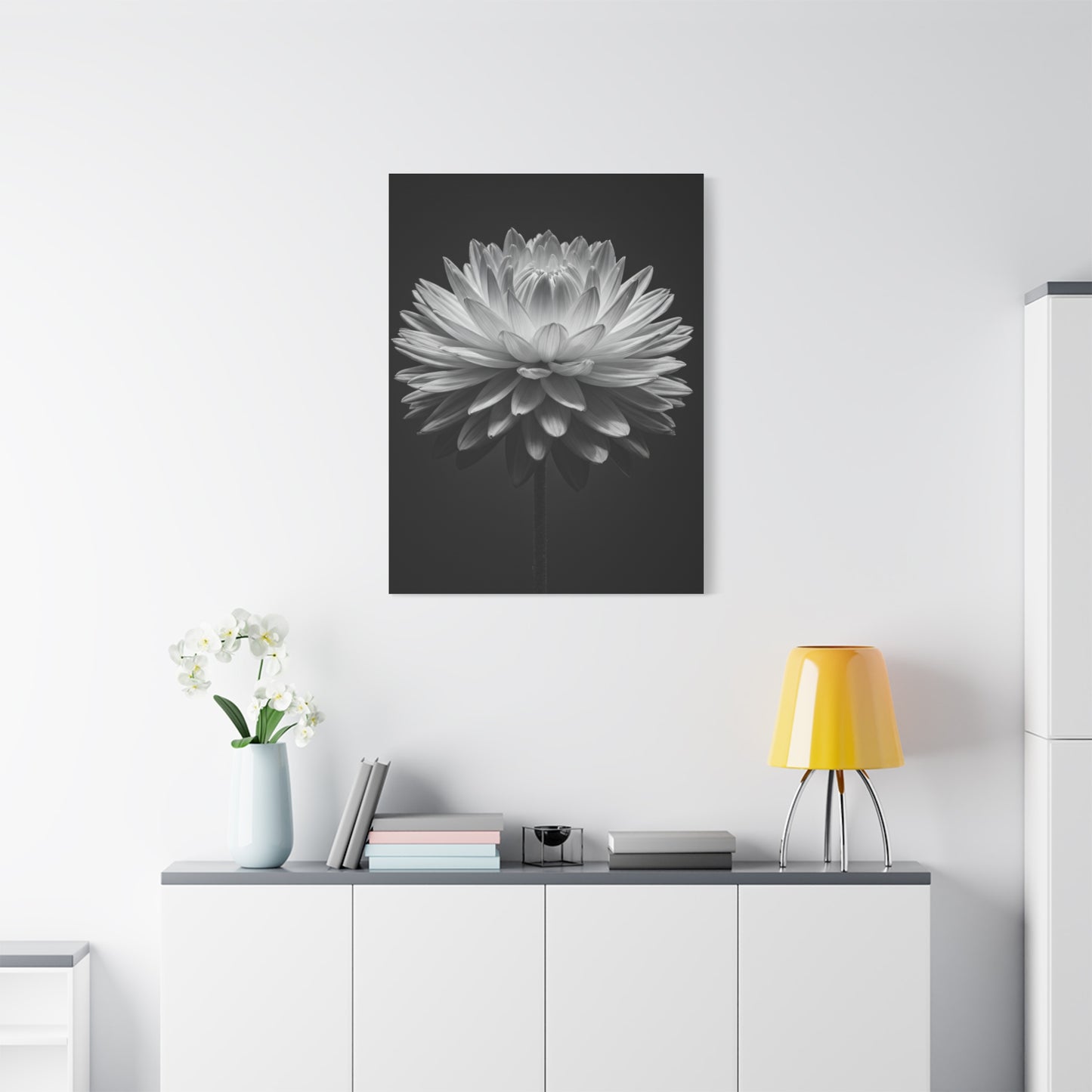 Symmetrical Dahlia Bloom Wall Art & Canvas Prints