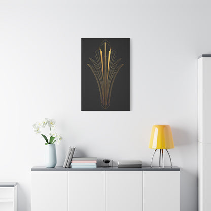 Art Deco Crown Radiance Wall Art & Canvas Prints