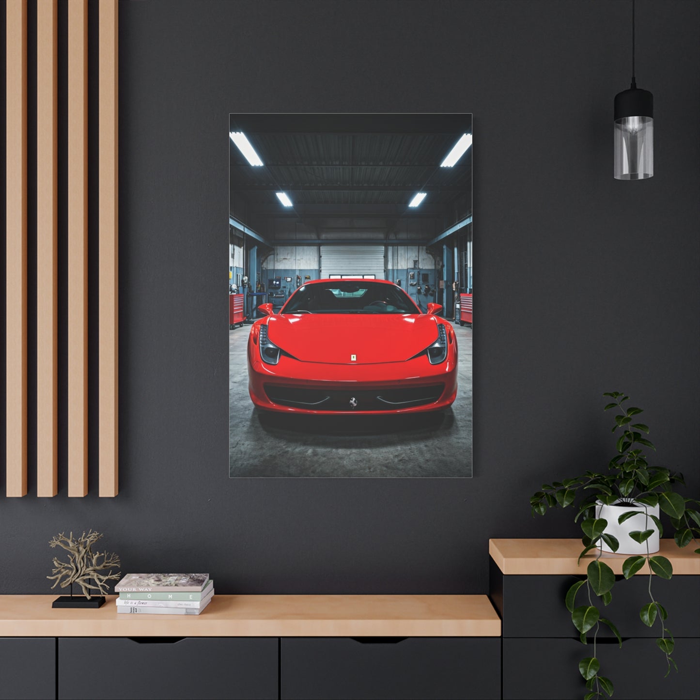 Ferrari 458 Italia Service Bay Craftsmanship Wall Art & Canvas Prints