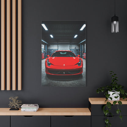 Ferrari 458 Italia Service Bay Craftsmanship Wall Art & Canvas Prints