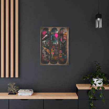 Street Culture Skateboard Deck Collection Street Wall Art & Canvas Print