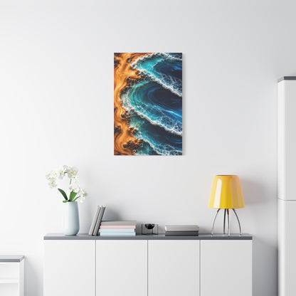 Resin Shoreline Aerial Ocean Art Wall Art & Canvas Print