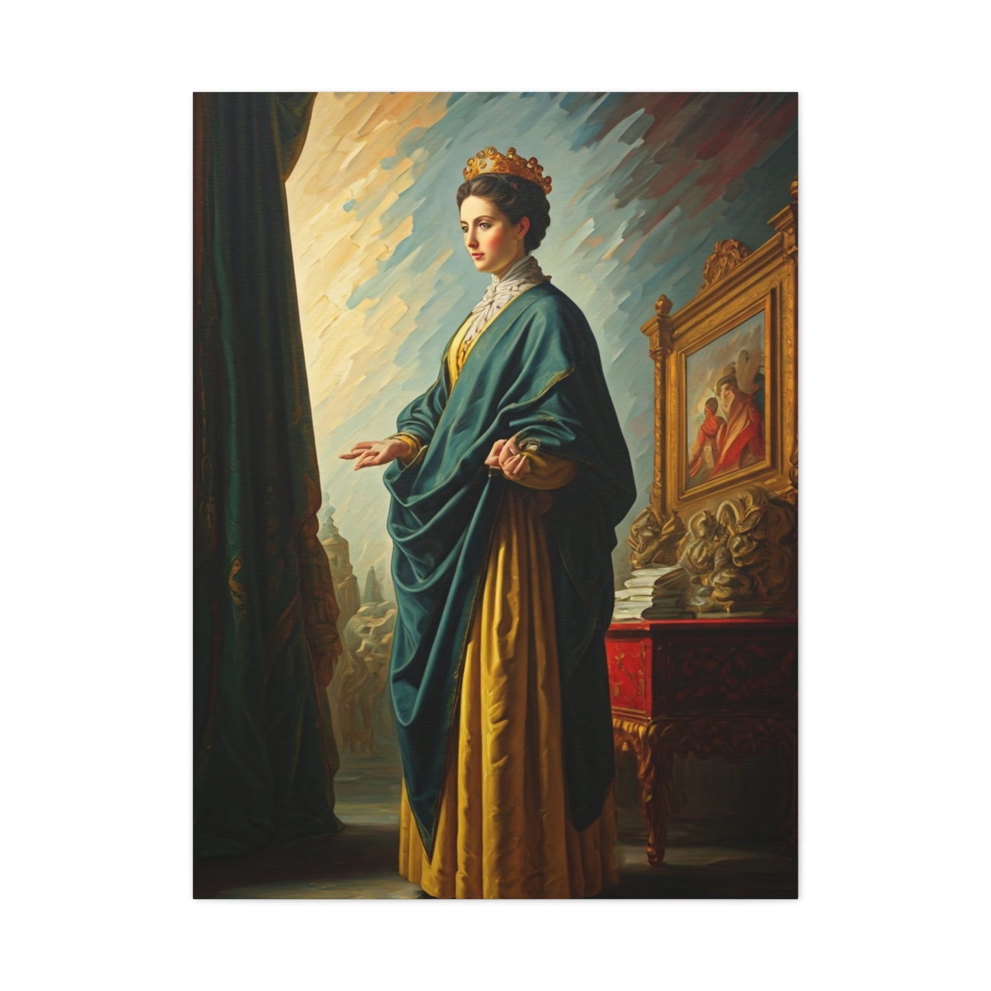 Regal Portrait of a Noblewoman Wall Art & Canvas Prints