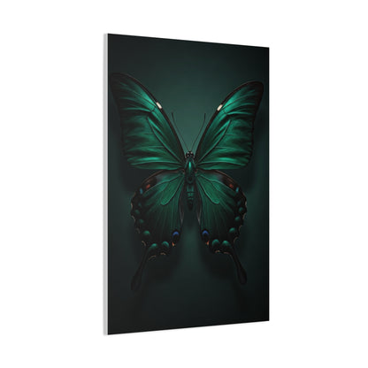Symmetrical Emerald Butterfly Portrait Wall Art & Canvas Prints
