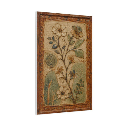 Textured Botanical Relief Study Panel Wall Art & Canvas Print