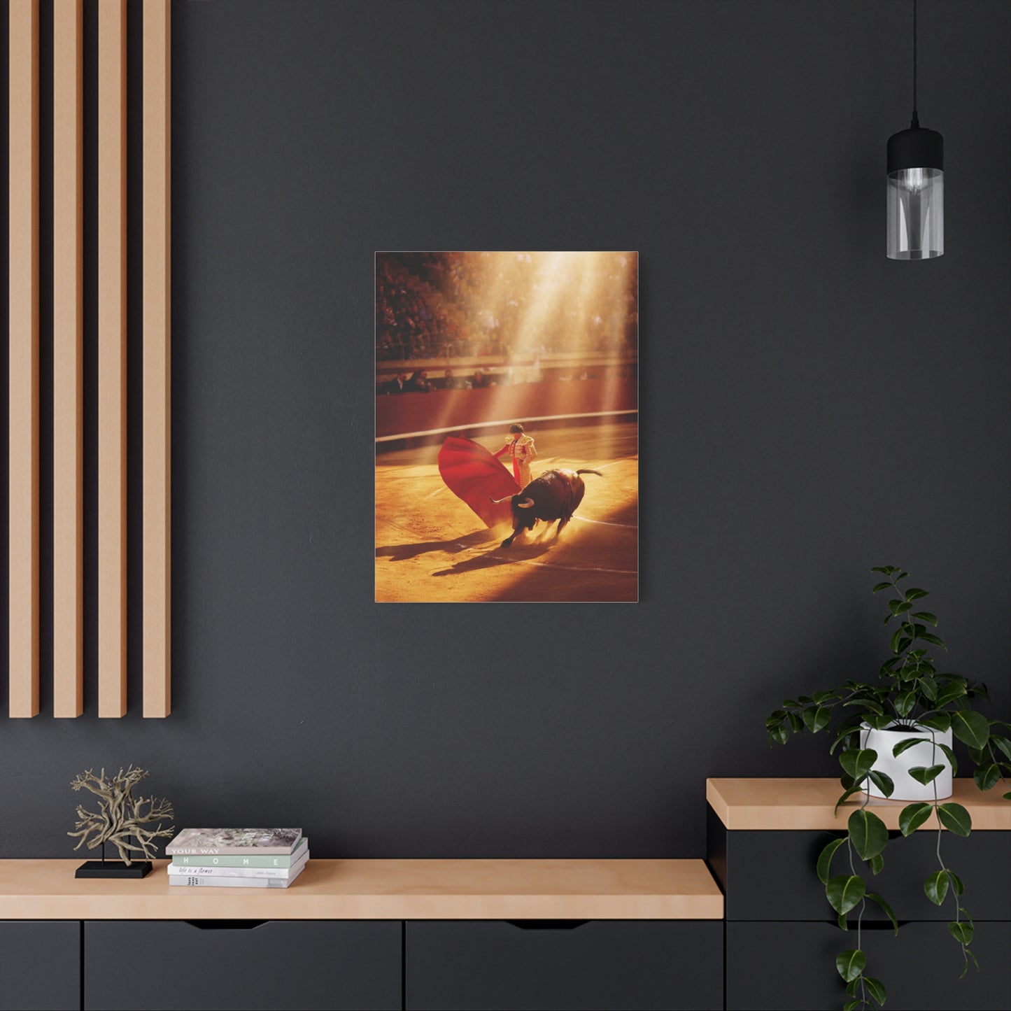 Golden Arena Matador Bullfight Wall Art & Canvas Print