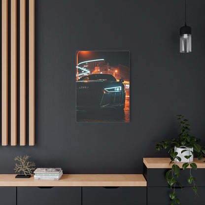 Audi R8 V10 Plus Downtown Night Drive Wall Art & Canvas Prints