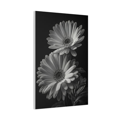 Timeless Gerbera Duo Monochrome Wall Art & Canvas Prints