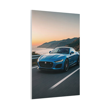 Jaguar F-Type Coastal Cliff Road Wall Art & Canvas Prints