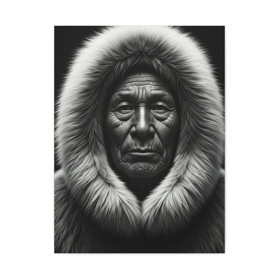 Wisdom of the Ancestors Black & White Portrait Wall Art & Canvas Prints
