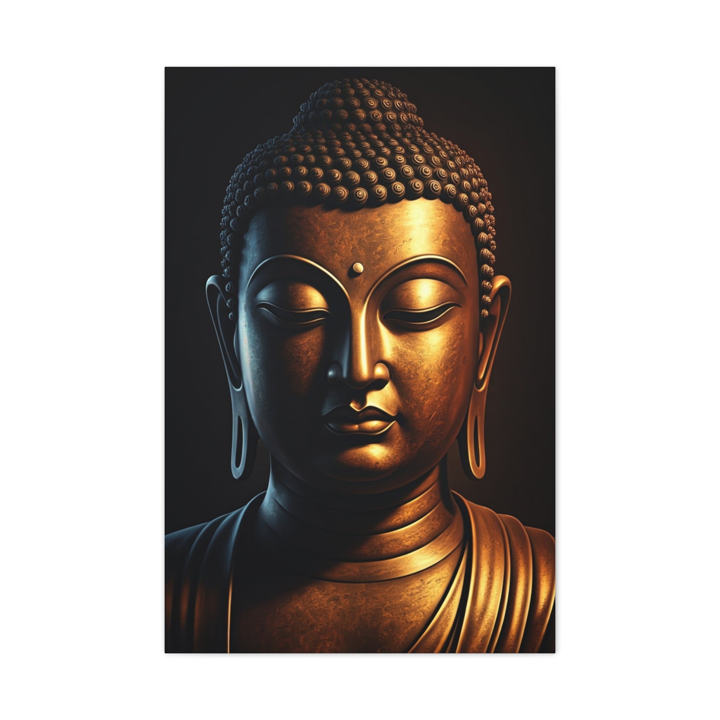 Golden Spark Buddha Meditation Wall Art & Canvas Prints