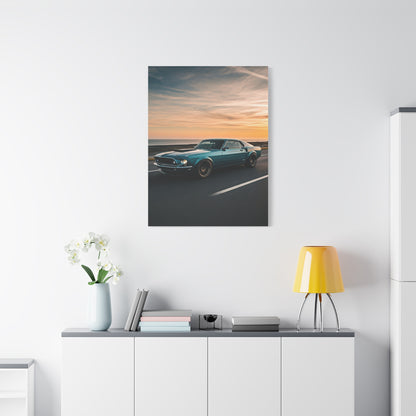 1969 Ford Mustang Fastback Restomod Coastal Run Wall Art & Canvas Prints