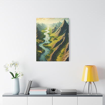 Mountain River Valley Wall Art & Canvas Prints