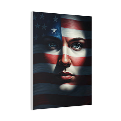 Stars and Stripes Face of Freedom Wall Art & Canvas Prints