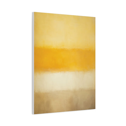 Minimal Color Field Golden Horizon Wall Art & Canvas Print