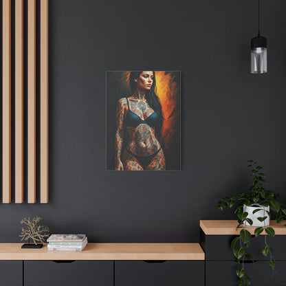 Tattooed Muse Portrait Wall Art & Canvas Print