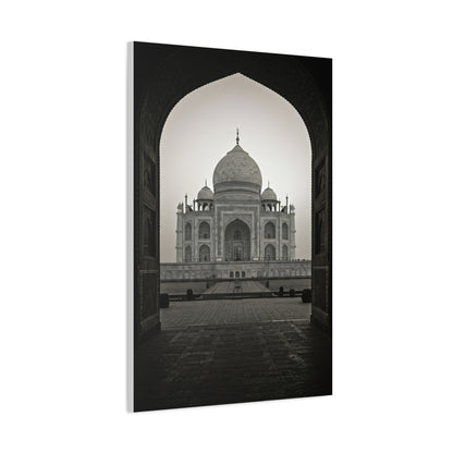 Taj Mahal Monochrome Elegance Wall Art & Canvas Print