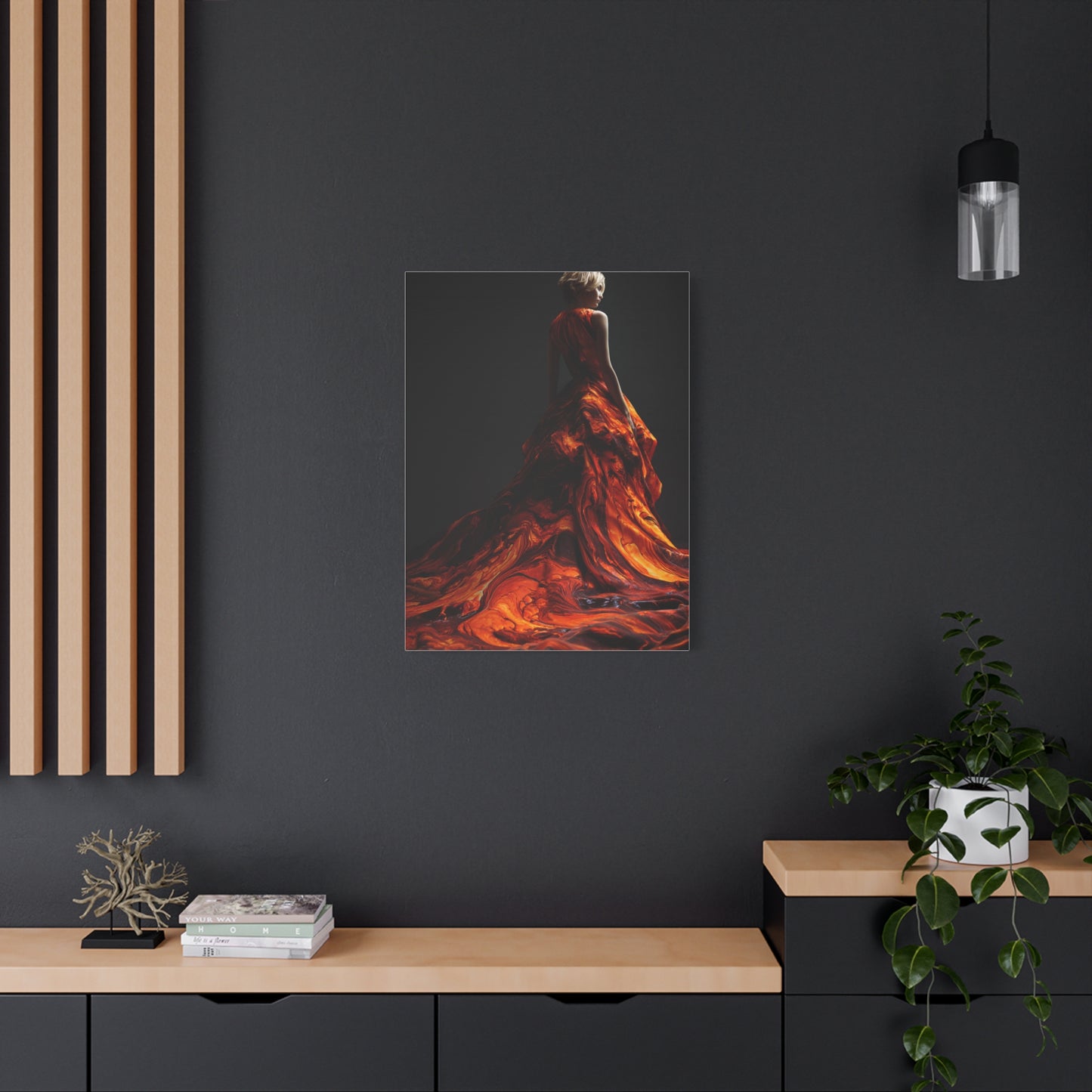 Liquid Flame Couture Contemporary Wall Art & Canvas Print