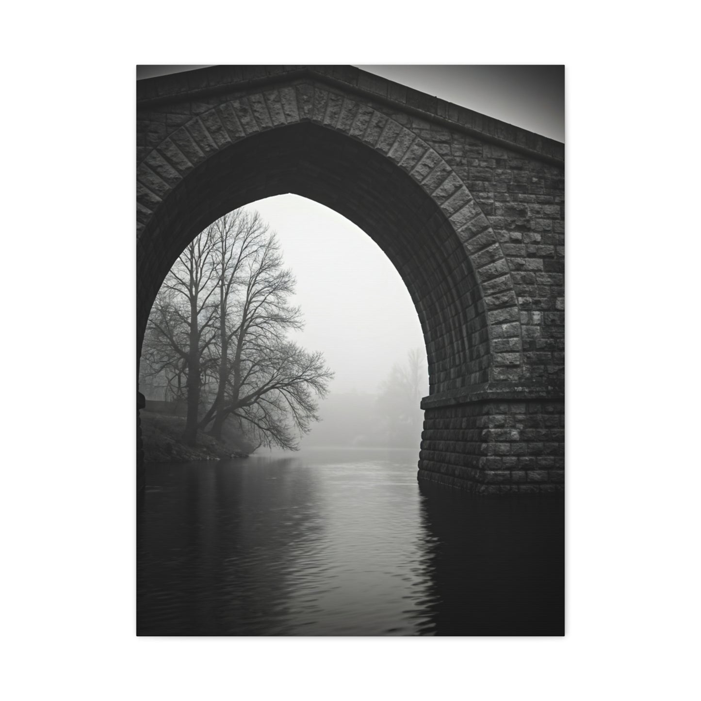 Misty Archway Bridge Scene Wall Art & Canvas Prints