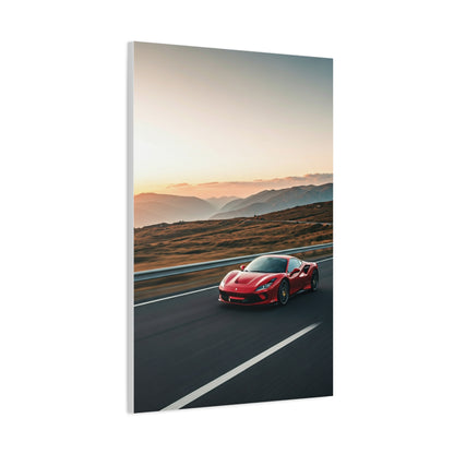 Ferrari F8 Tributo Winding Mountain Highway Wall Art & Canvas Prints
