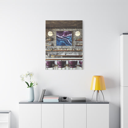 Moody Abstract Luxury Cocktail Bar Wall Art & Canvas Print
