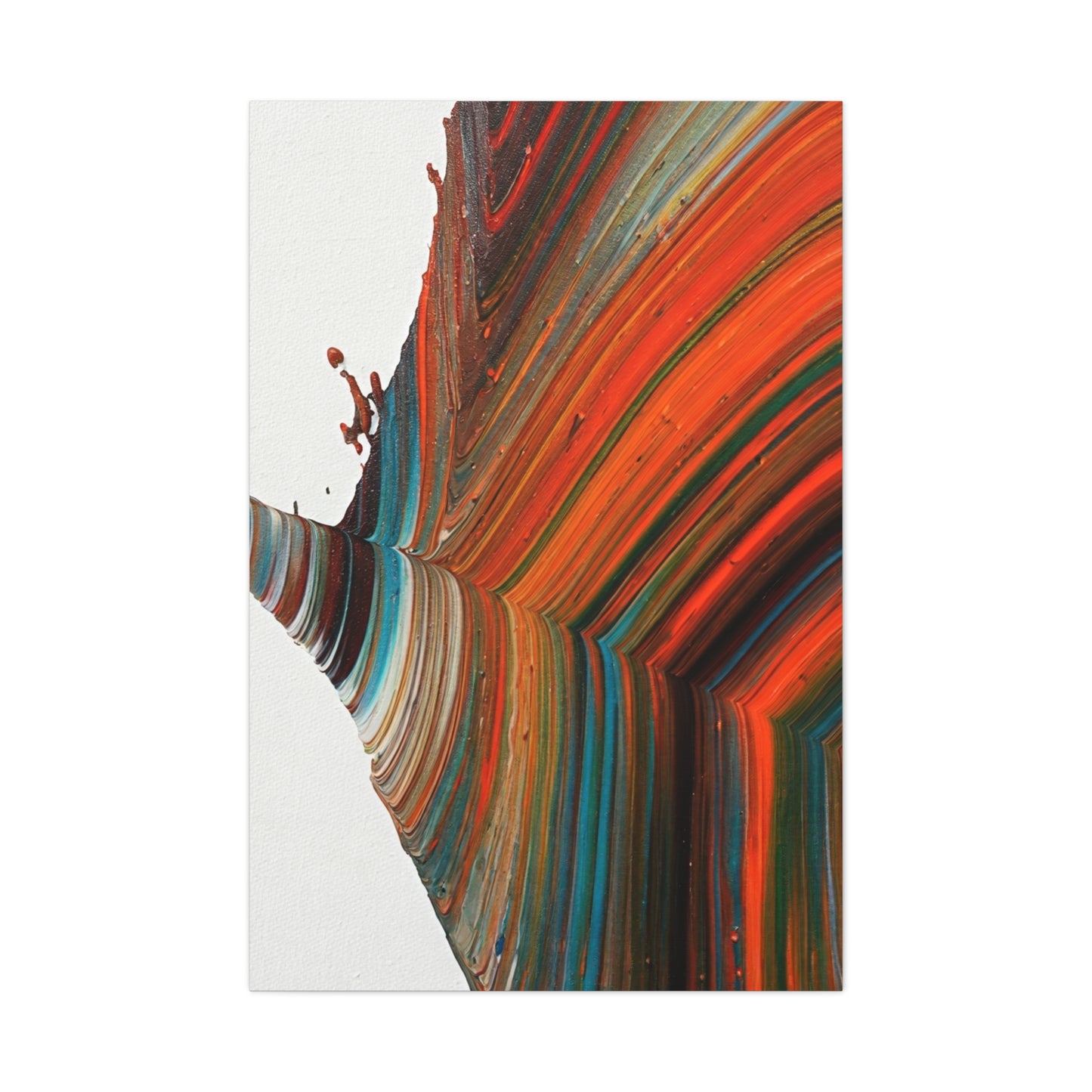 Warm Contour Flow Abstract Wall Art & Canvas Prints